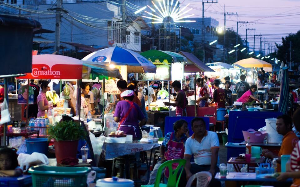 street food market